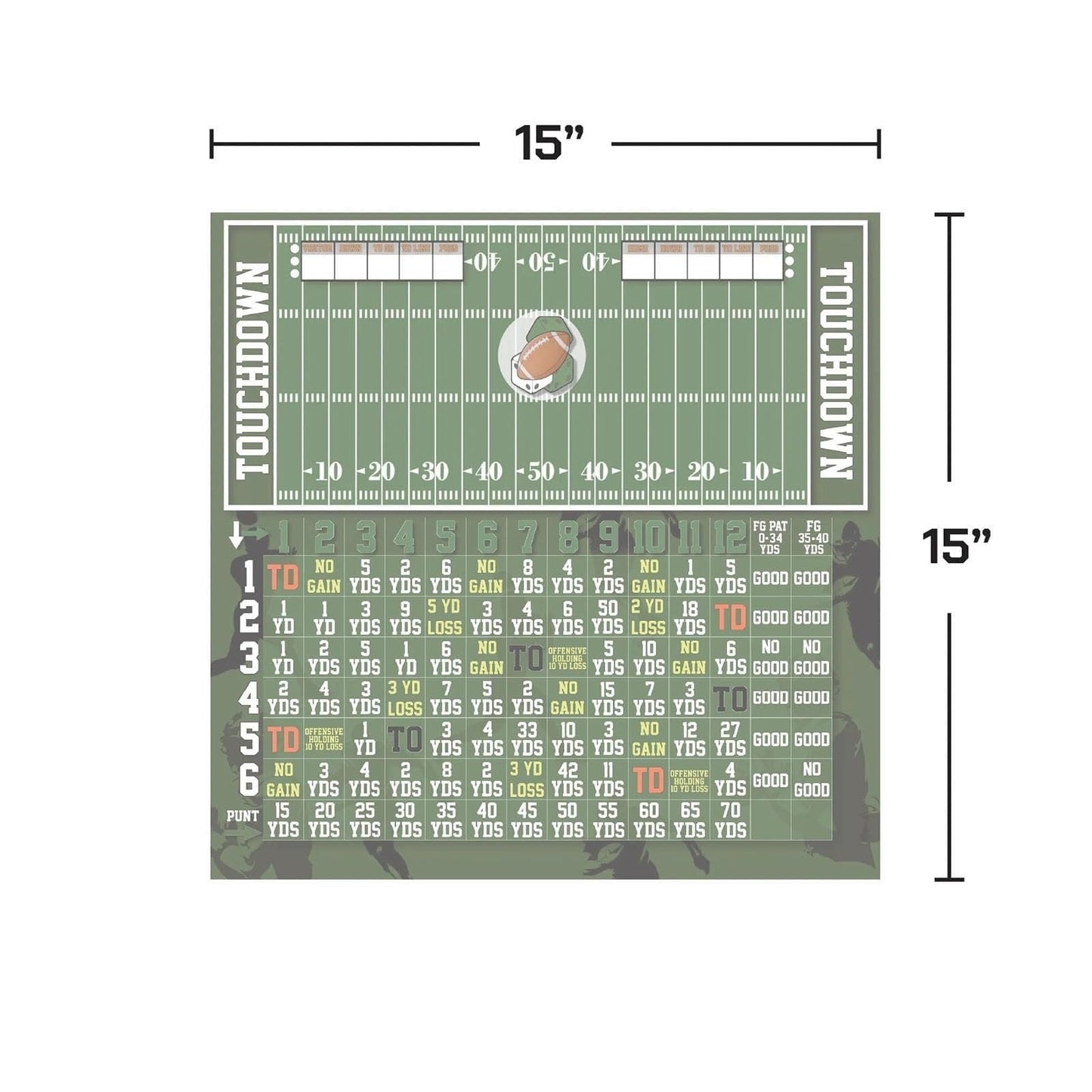 🏈 Football Game Board – Roll, Score & Win! 🎯