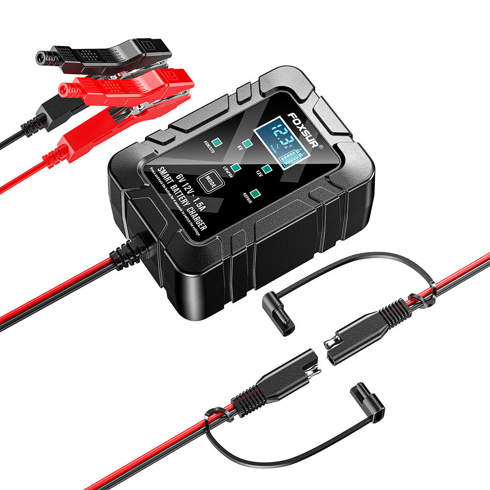 ππ₯1A 6V/12V Smart Battery Charger