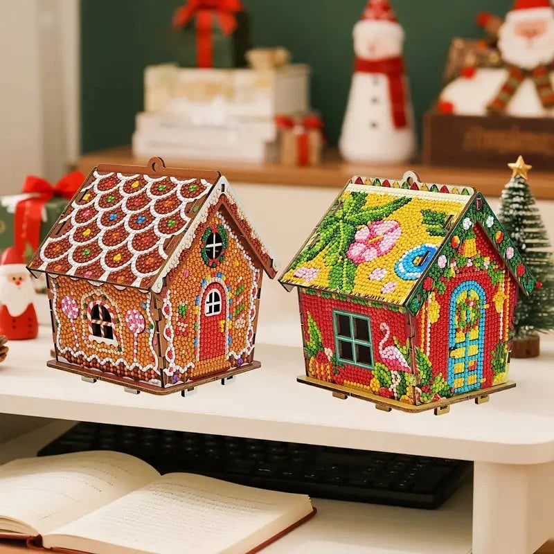 ✨Buy 2 Free Shipping🏠Gingerbread Snowman House Diamond Painting