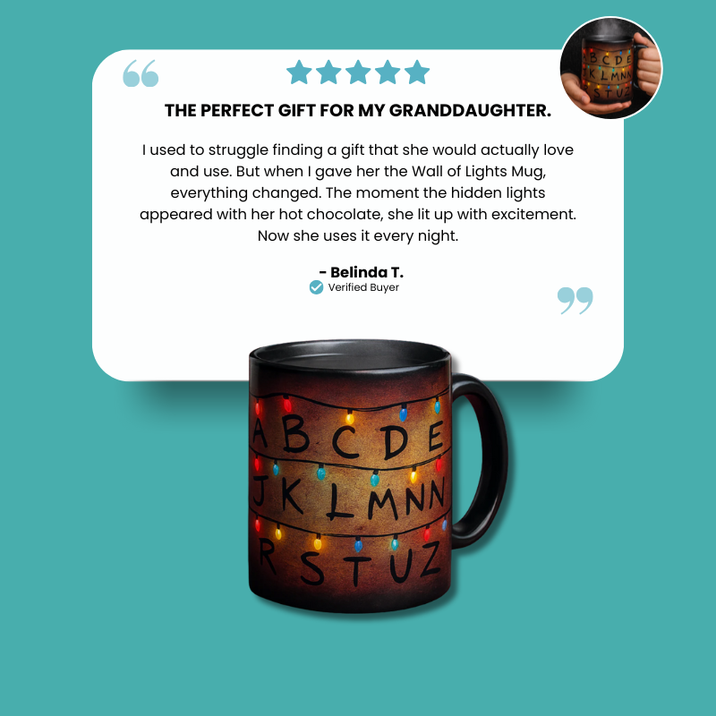 Stranger Things Alphabet Mug Color Changing