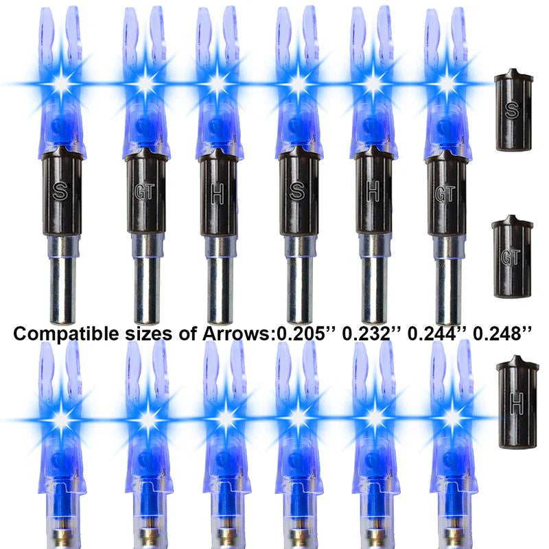12pcs X Lighted Nocks for Arrows