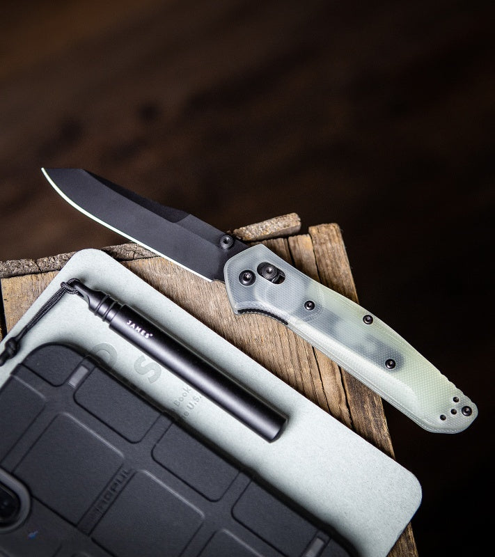 ⚡Last Day 60% OFF-🦋⚔️BM-940 Osborne AXIS Lock Knife Natural G-10