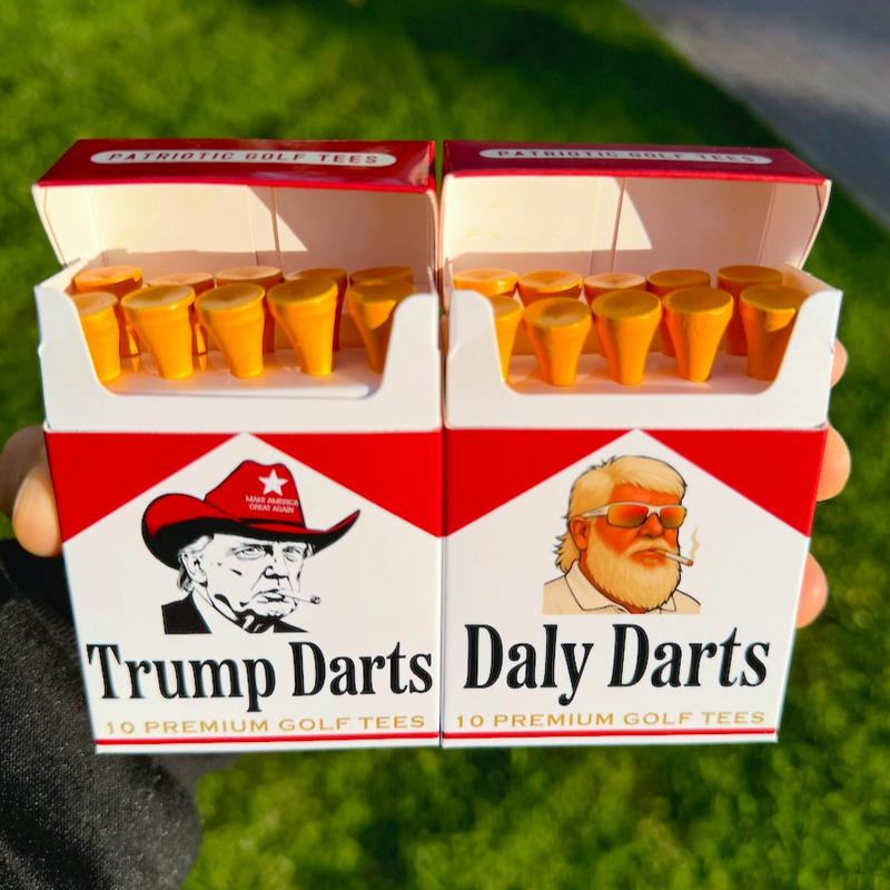 Trump Darts Patriotic Premium Donald Trump Golf Tees for Patriots