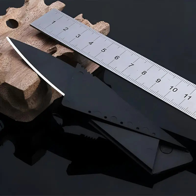 Folding Sharp Wallet Card Edge Tool