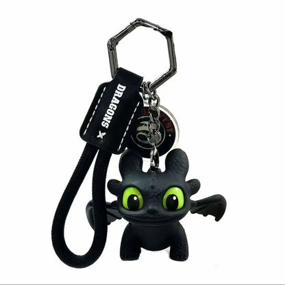 👾Toothless glow-in-the-dark toy keychain
