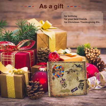 ❤️📚 Our Adventure Book Scrapbook 📸💕 - Retro Style Letter Cover, Perfect for Travel & Memories 💭