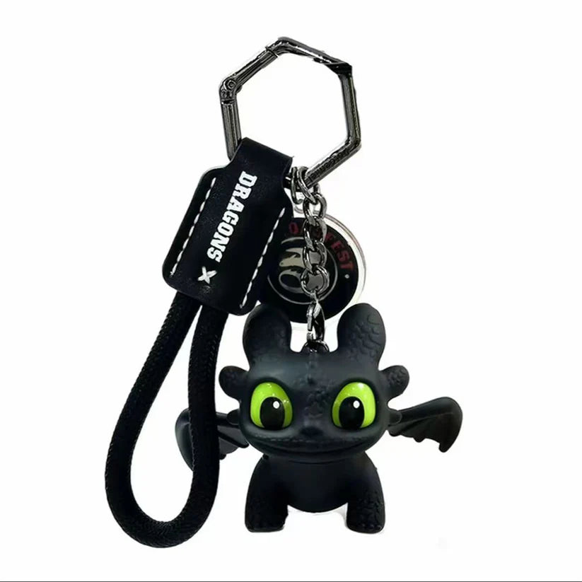 👾Toothless glow-in-the-dark toy keychain