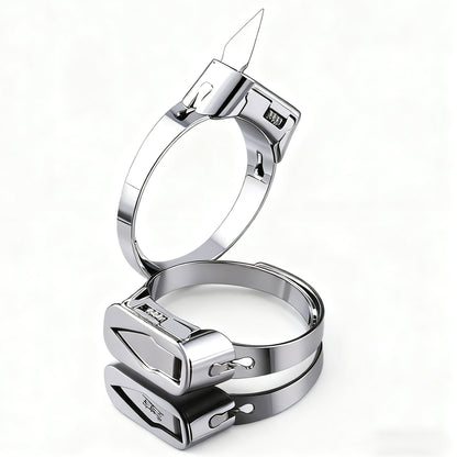 Stylish Stainless Steel Self Defense Ring