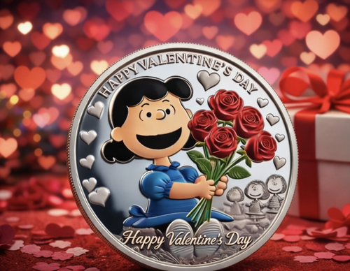 Lucy & Charlie Brown Valentine Coin