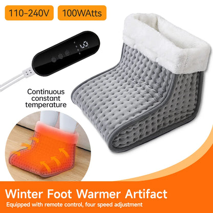☀️Electric Heated Foot Warmer Pad, 9-gear Adjustable, Soft Heating for Feet