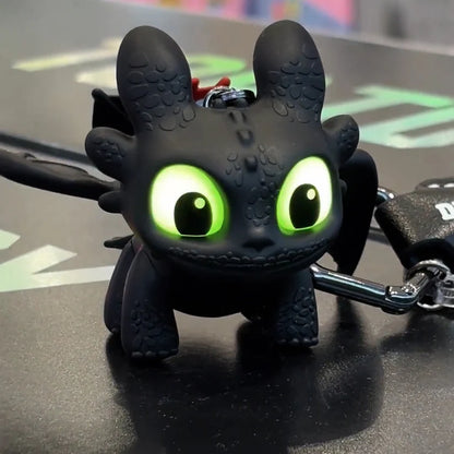 👾Toothless glow-in-the-dark toy keychain