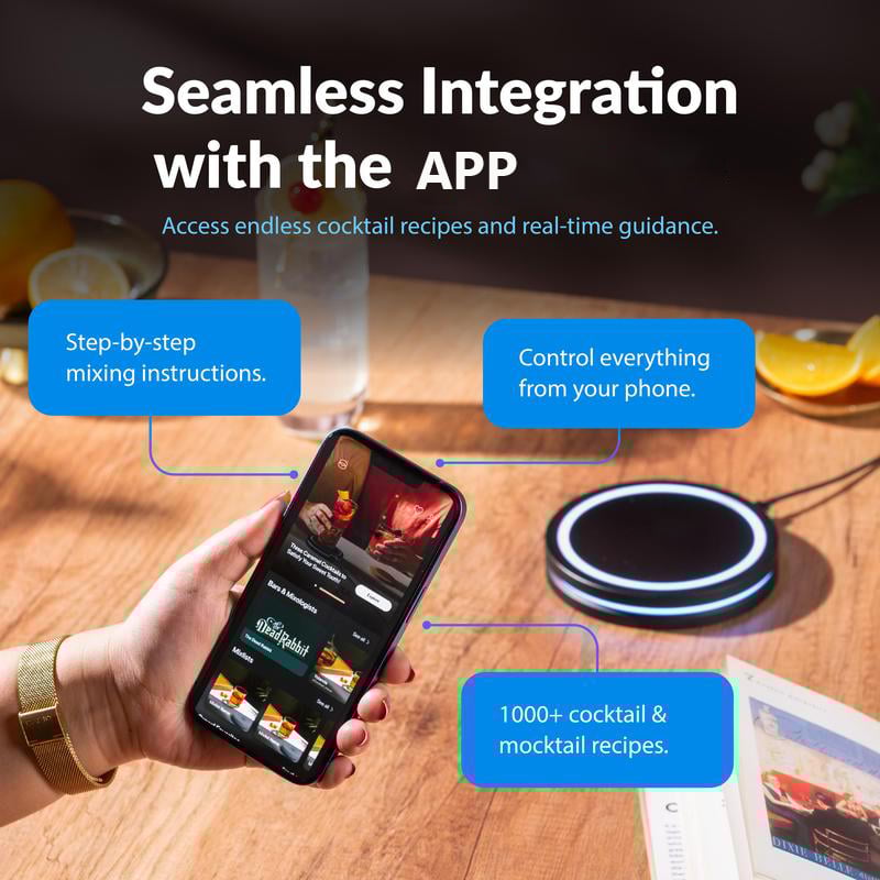 🎄Last Day Christmas Sale 49% OFF🍸 Smart Coaster 2.0 – Mix Perfect Cocktails at Home! 💡