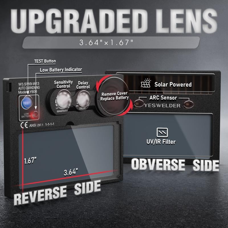 LYG-L600A True Color Auto Darkened Welding Helmet