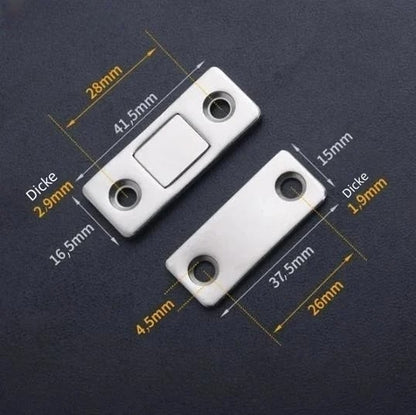 66 / 5,000 InvisiLock™ | Ultradünne, unsichtbare Schranktürmagnete (4er-Set)