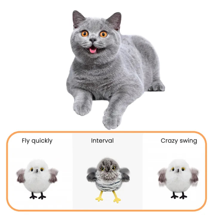 🔥2025 Annual Bestseller🐱Electric cat toy that makes sounds and flies away from the spot