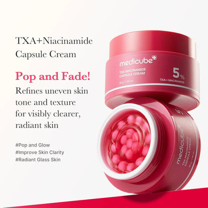 🔥2025 Most popular Pink Collagen Capsule Cream,🌼 TXA Niacinamide Capsule Cream,Deep Vita C Capsule Cream, 💧Hyaluronic Moisturizing Capsule Cream