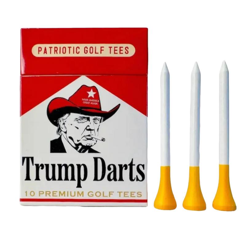 Trump Darts Patriotic Premium Donald Trump Golf Tees for Patriots