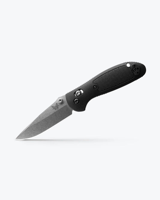 ⚡Last Day 60% OFF-🦋⚔️BM 556 Mini Griptilian Drop-Point EDC Tool – Black Grivory