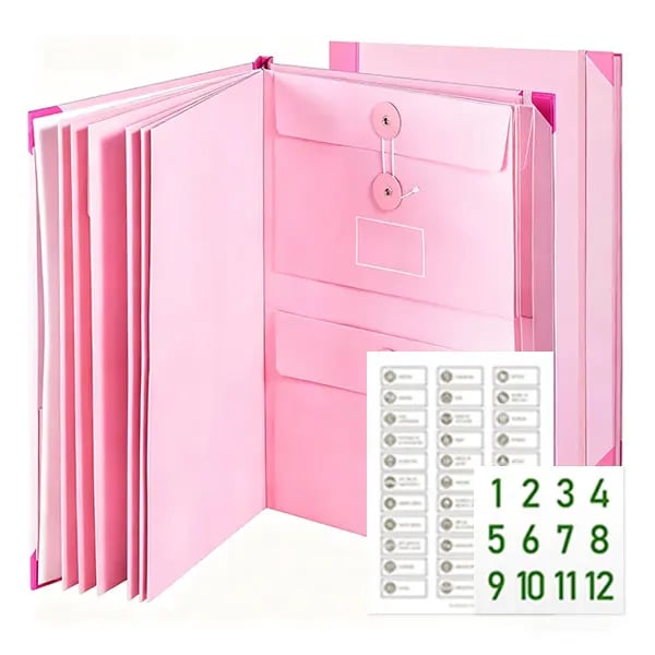 Last Day 49% OFF🔥Accordion File Organizer Manila Pocket Document Folder