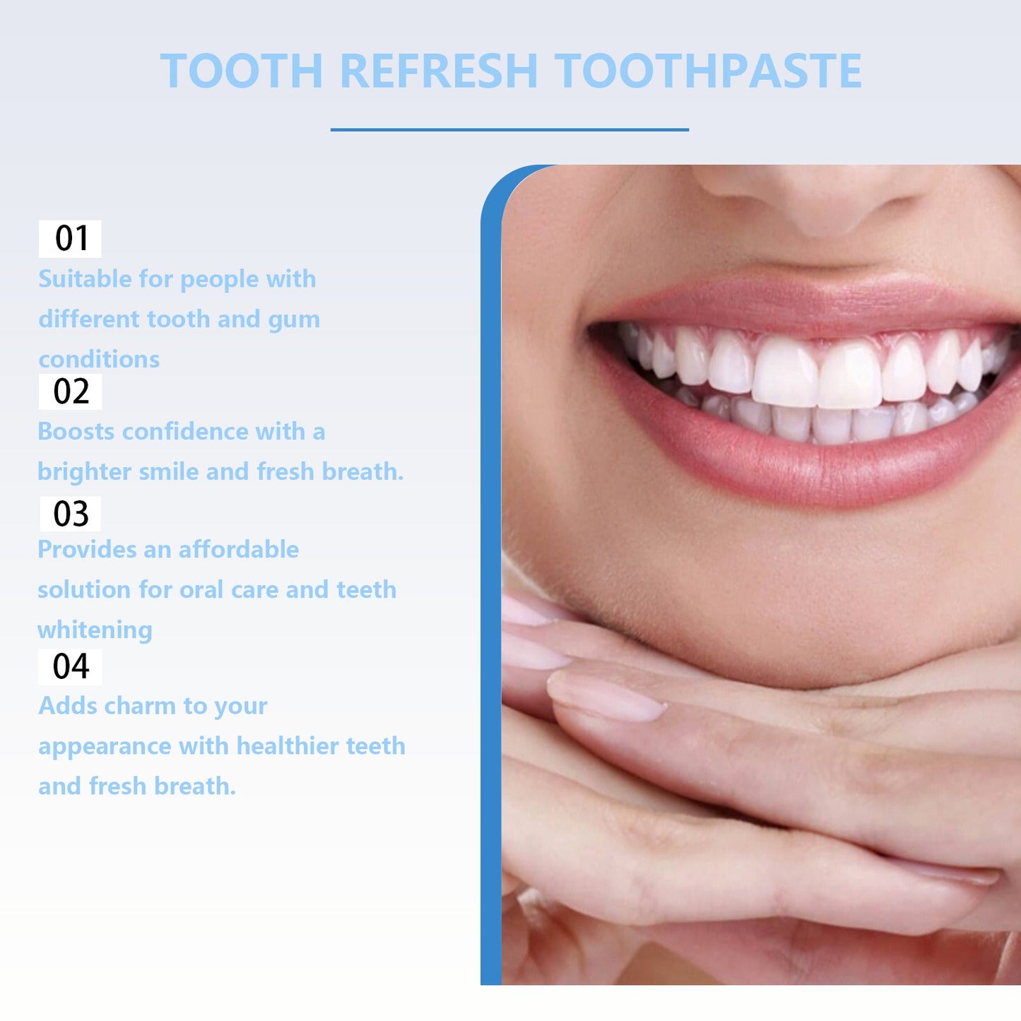 Oral Care Toothpaste, Fresh Breath, Prevent Tooth Loss