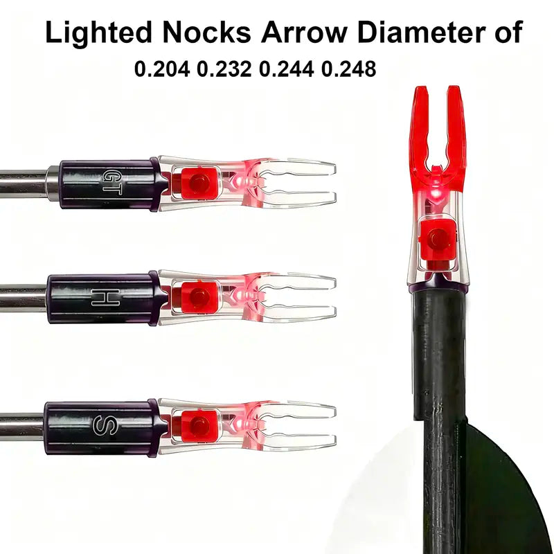 12pcs X Lighted Nocks for Arrows