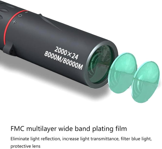 2000x24 8X Zoom Day/Low Night Vision HD Monocular Starscope Telescope