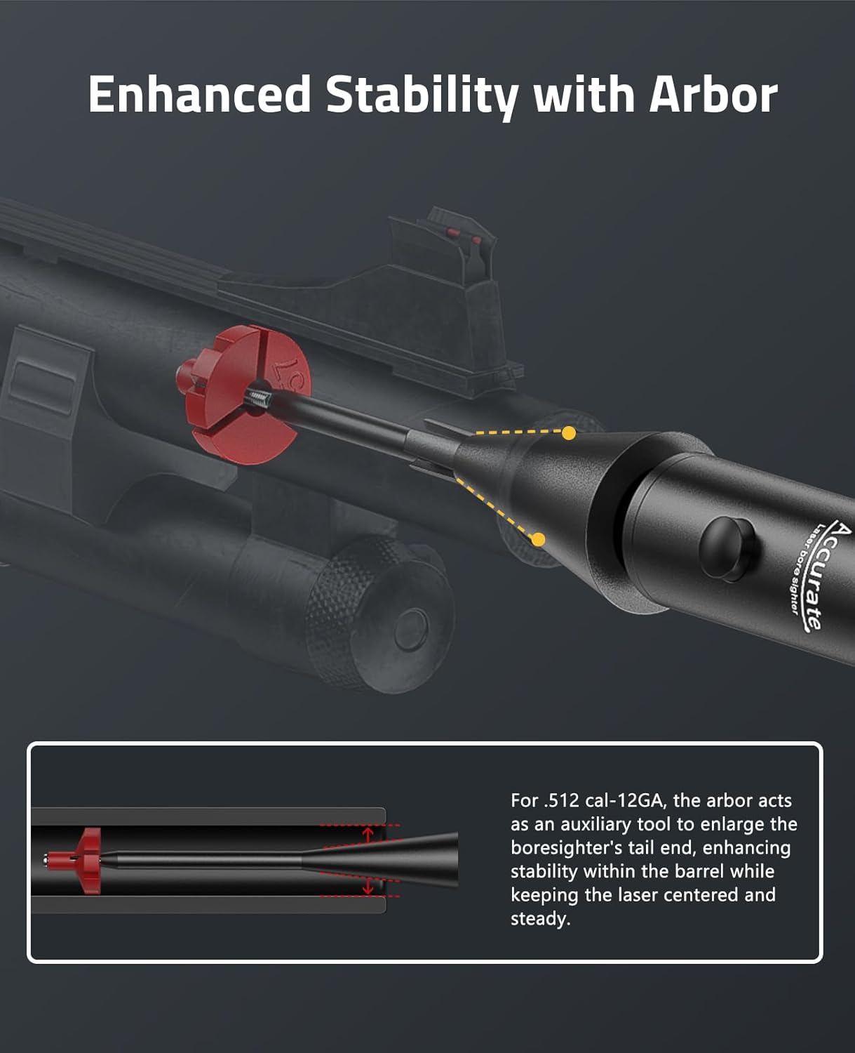 Professional Red Laser Bore Sight Boresighter with 64 Adapters