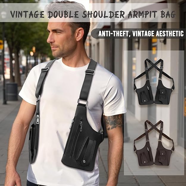 Double Shoulder Armpit Bag