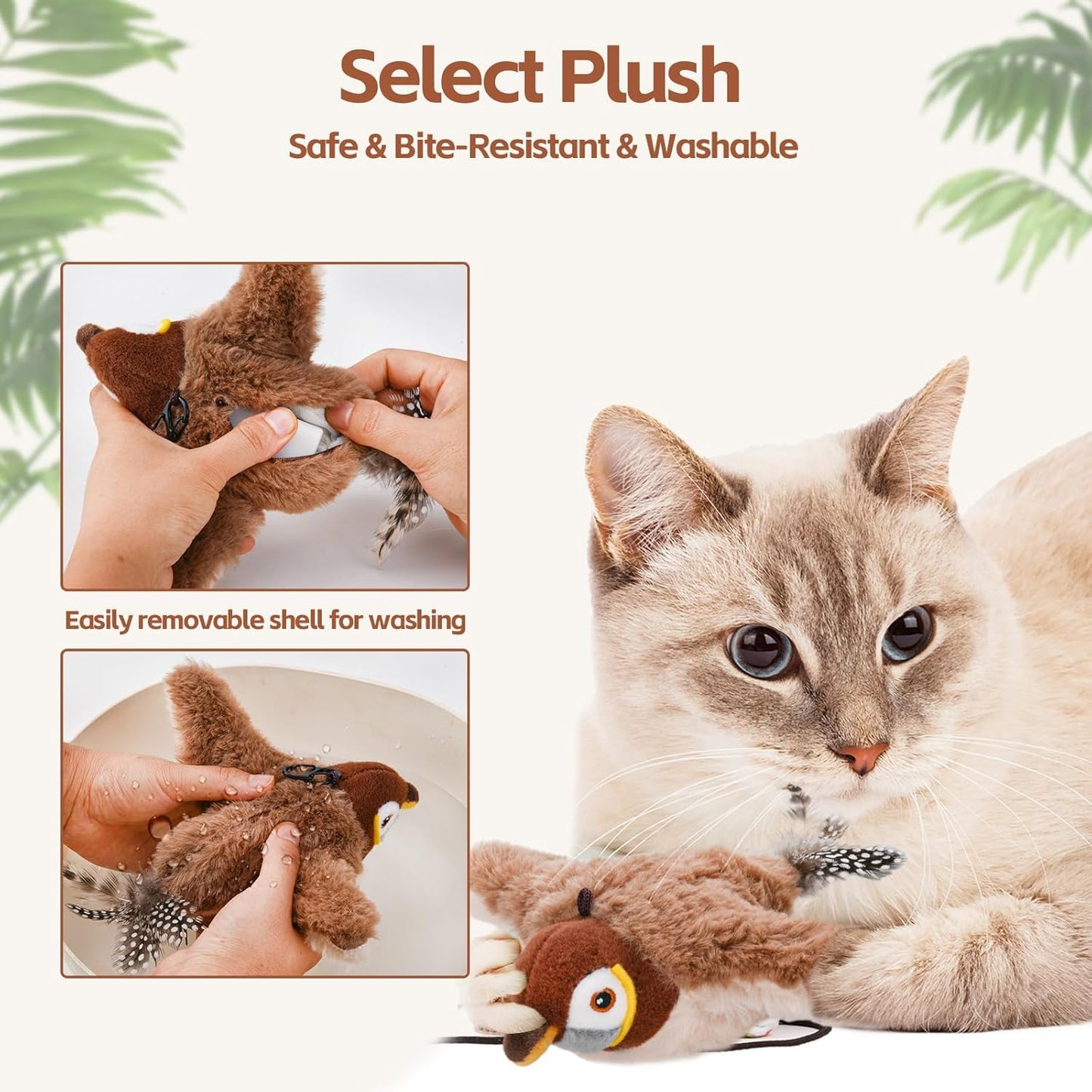 🔥2025 Annual Bestseller🐱Electric cat toy that makes sounds and flies away from the spot