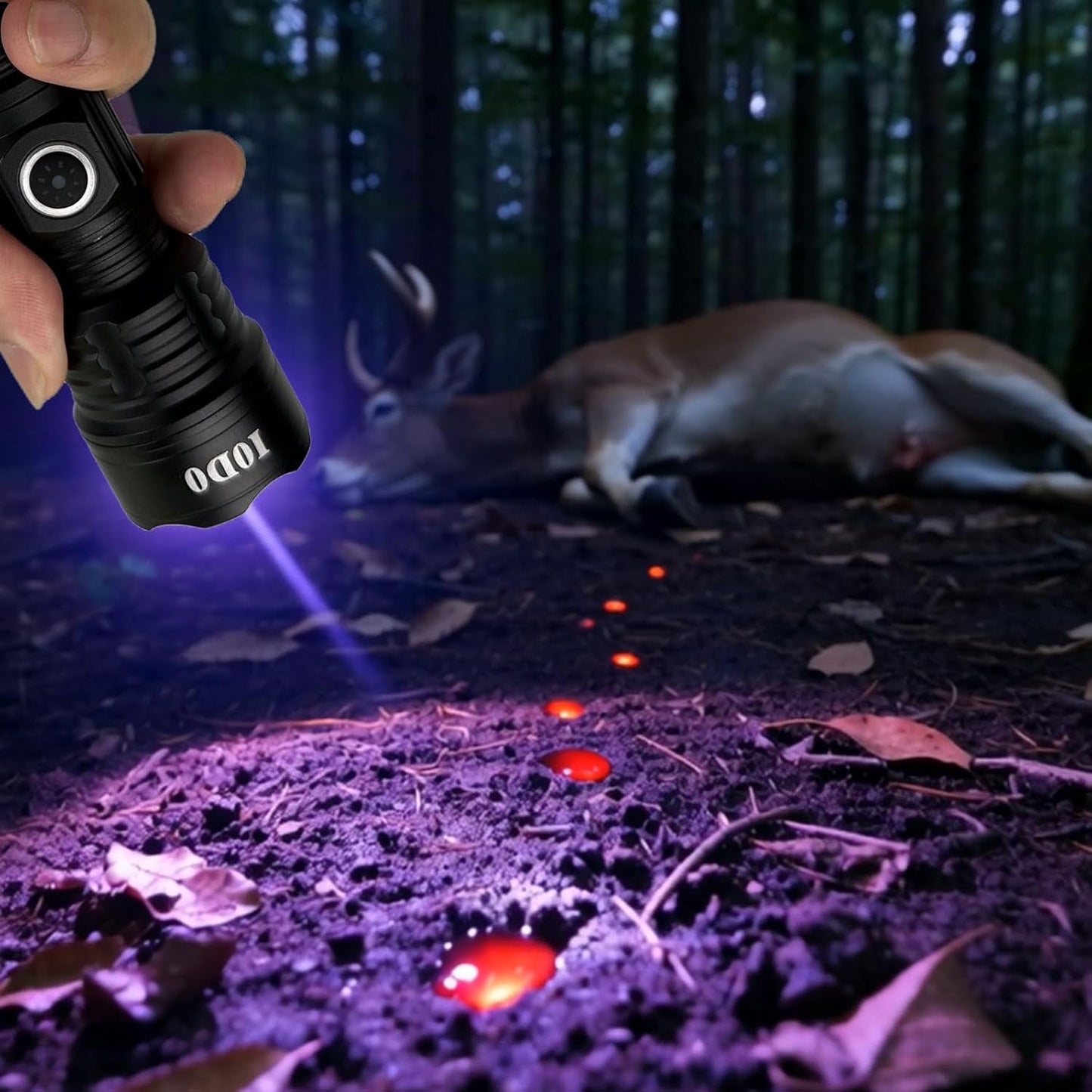 Blood Tracking Light for Hunting Deer with Special Filter Make The Blood Trail Highlighted Easy to Wounded Prey Essential Tool for Hunter Gifts (Blood Tracking Light for Hunting)
