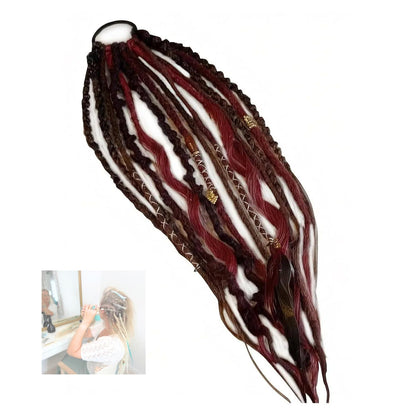 🔥Hot Sale 50% OFF -Elastic Dread Ponytail Salty Soul, Salty Soul Bohemian Ponytail Extension