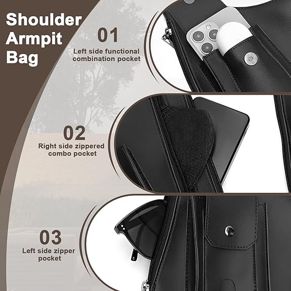 Double Shoulder Armpit Bag