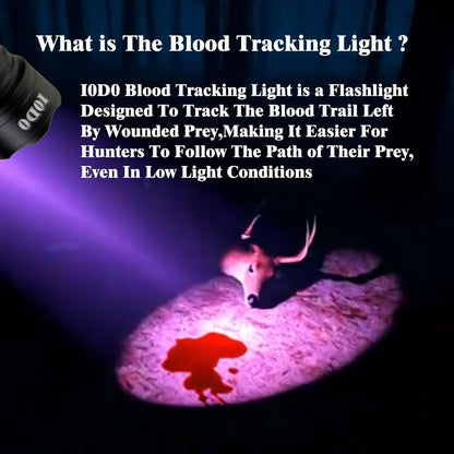 Blood Tracking Light for Hunting Deer with Special Filter Make The Blood Trail Highlighted Easy to Wounded Prey Essential Tool for Hunter Gifts (Blood Tracking Light for Hunting)