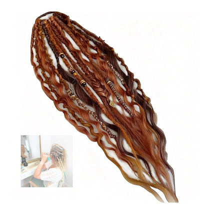 🔥Hot Sale 50% OFF -Elastic Dread Ponytail Salty Soul, Salty Soul Bohemian Ponytail Extension