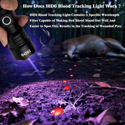Blood Tracking Light for Hunting Deer with Special Filter Make The Blood Trail Highlighted Easy to Wounded Prey Essential Tool for Hunter Gifts (Blood Tracking Light for Hunting)