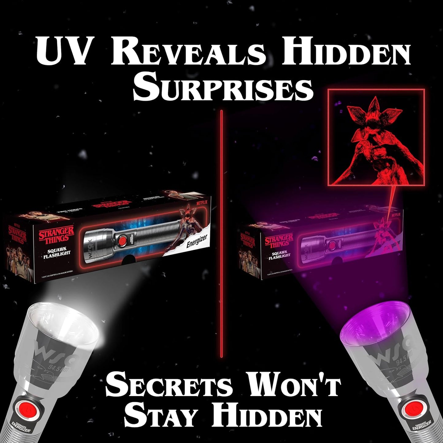 Energizer Stranger Things Flashlight Metallic Silver