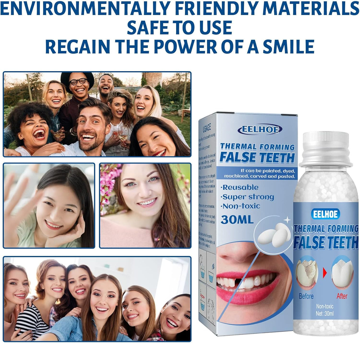 Temporary Tooth Repair: Perfect Solution for Gaps and Missing Teeth!✨