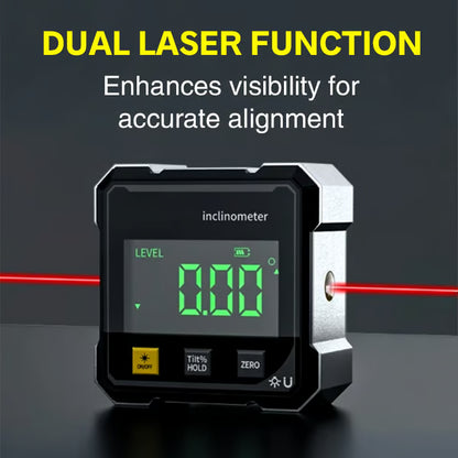 🔥 SALE OFF 50% TODAY 🔥 Magnetic Digital Inclinometer, Dual Laser, 4x90°