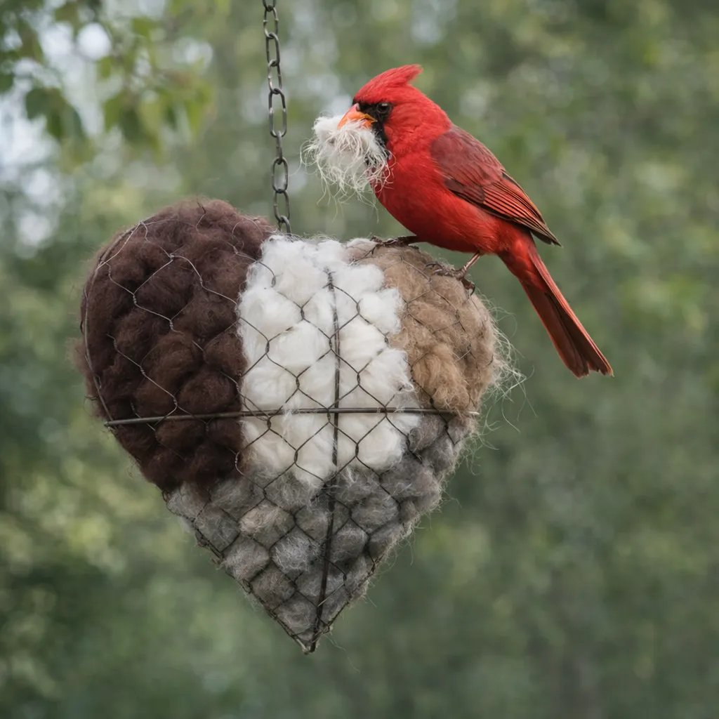 🔥LAST DAY 49% OFF - 🕊️🏡Handmade Natural Alpaca Fiber Bird Nesting Heart❤️
