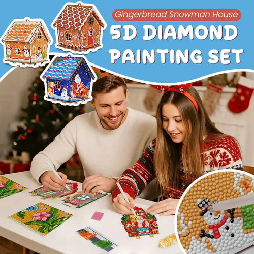 ✨Buy 2 Free Shipping🏠Gingerbread Snowman House Diamond Painting