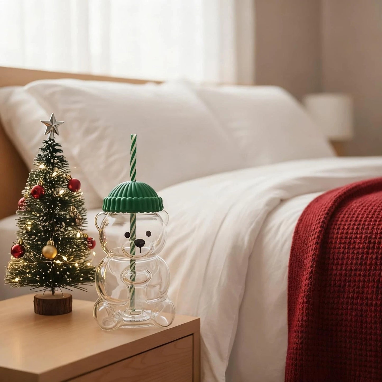 🎄Christmas Limited Edition - Last 200 Available🧸Bearista Glass  Cup