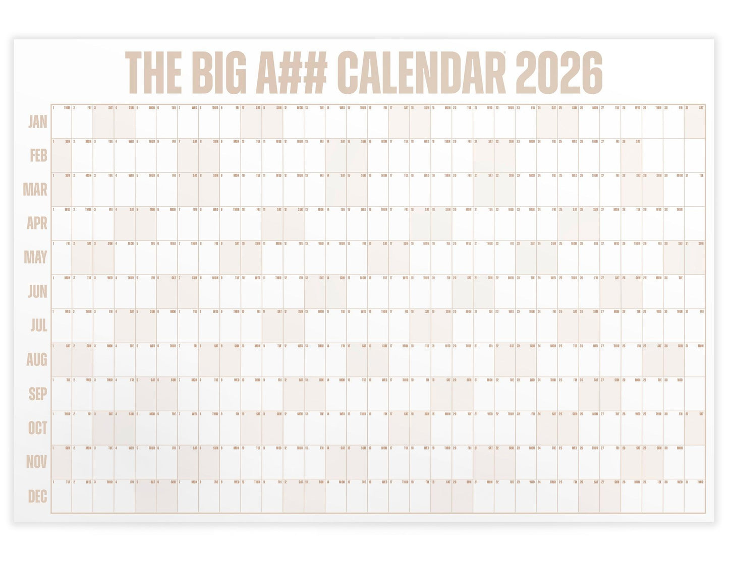 The Big A## Calendar