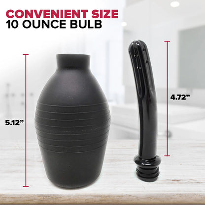 Touche Enema Bulb - Anal or Vaginal Douche for Men or Women - Medical Grade - Comfortable Cleaner - 10 Ounce