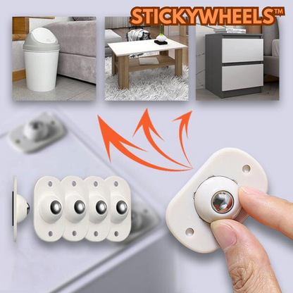 StickyWheels™ - Stick-on Wheels (1+1 FREE)