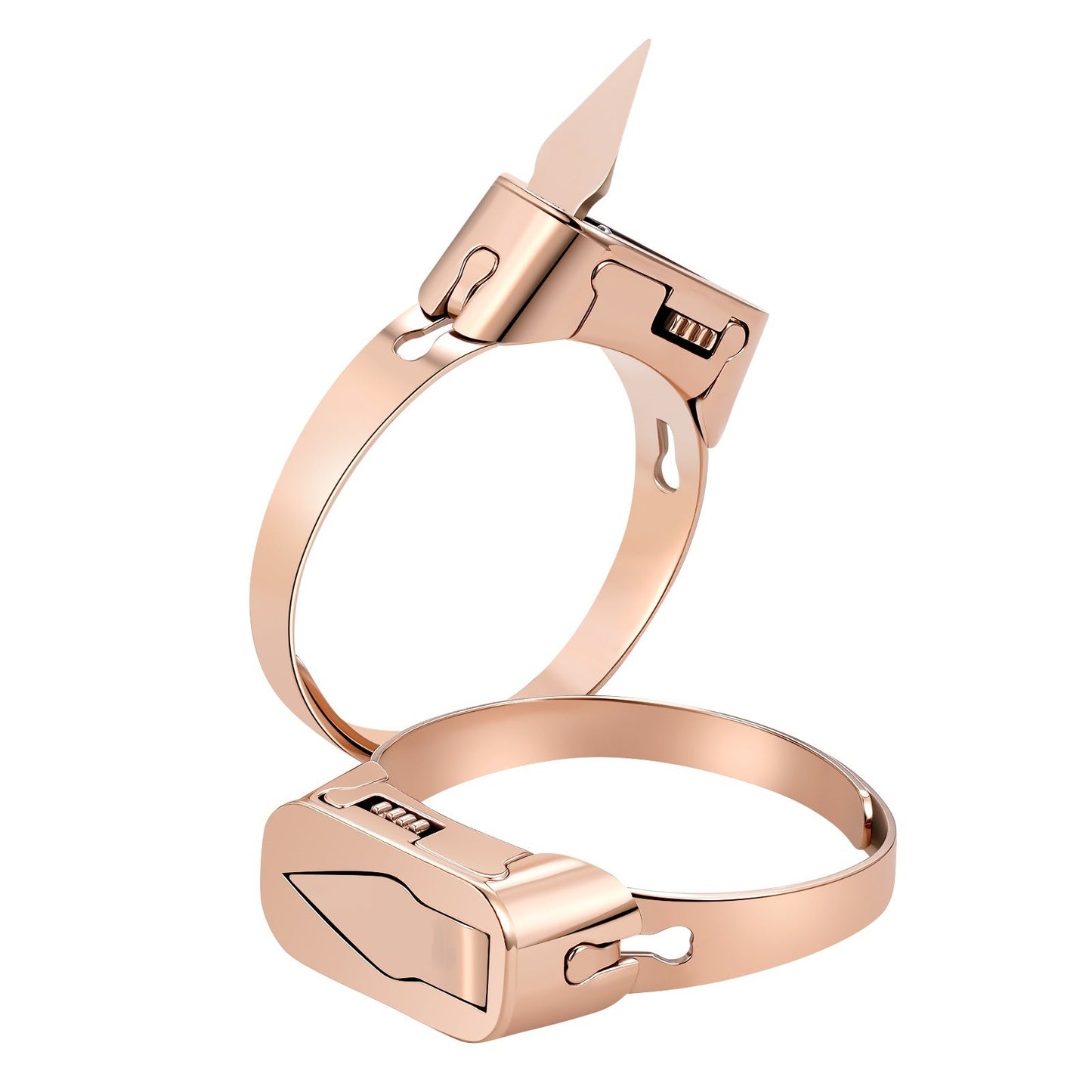 Stylish Stainless Steel Self Defense Ring