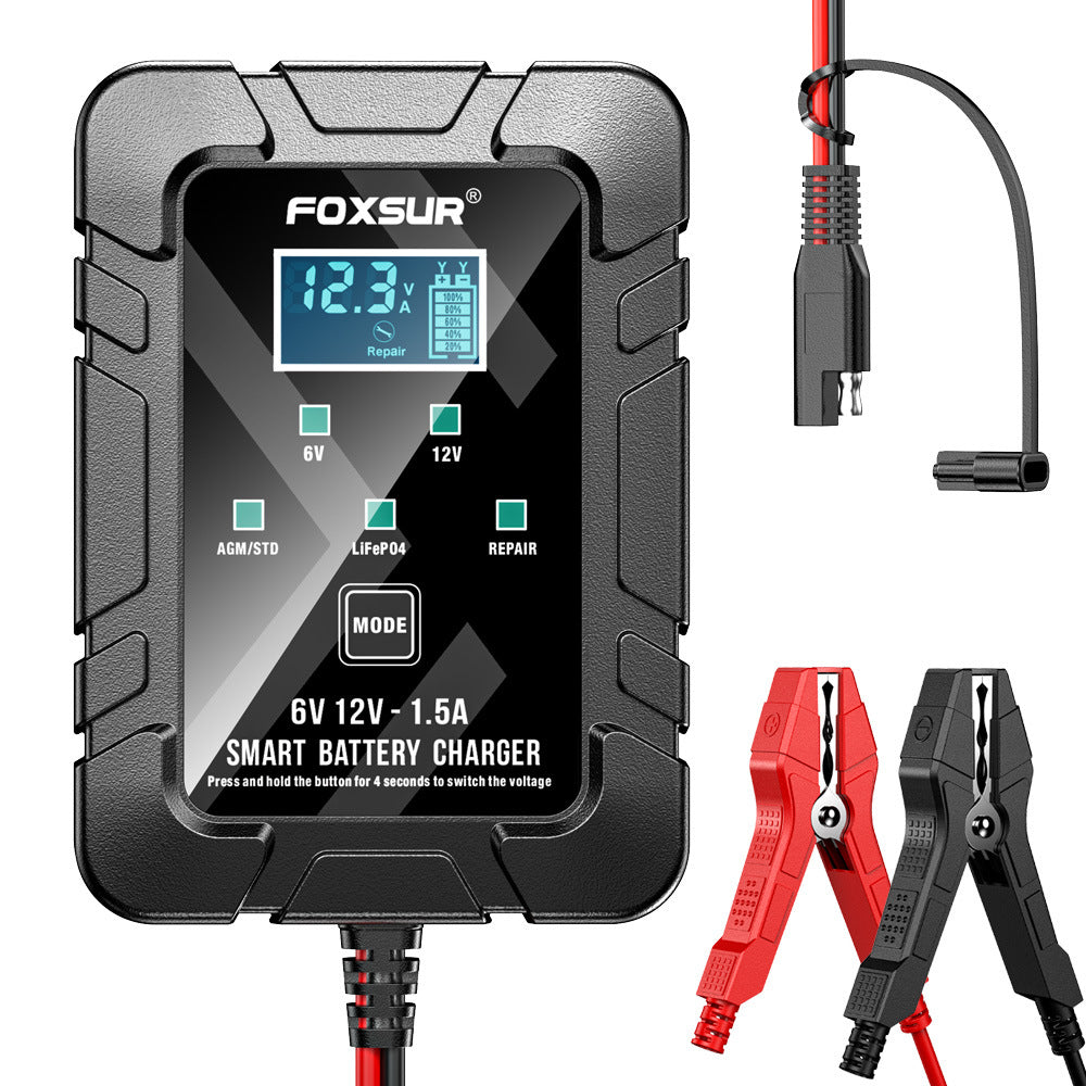 🔋🔥1A 6V/12V Smart Battery Charger