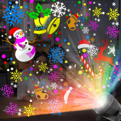 Christmas Projector Lights Lighting Atmosphere 3D Snow Landscape Lamp for Garden