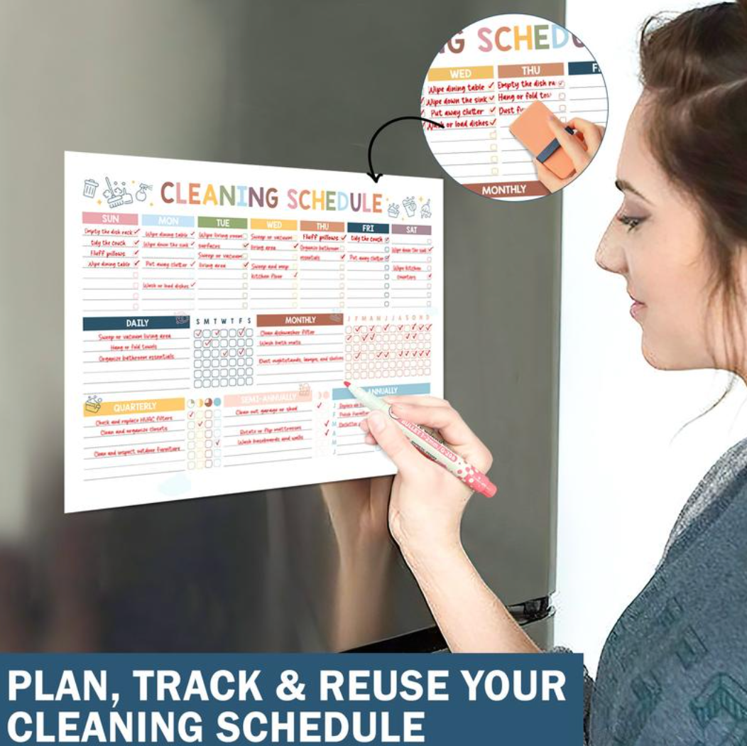📅 New Release📕2026 version ADHD Cleaning Planner - Cleaning Schedule and Checklist Organizer for Adults and Teens