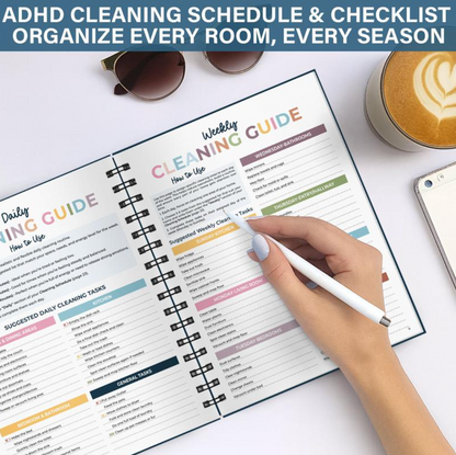 📅 New Release📕2026 version ADHD Cleaning Planner - Cleaning Schedule and Checklist Organizer for Adults and Teens