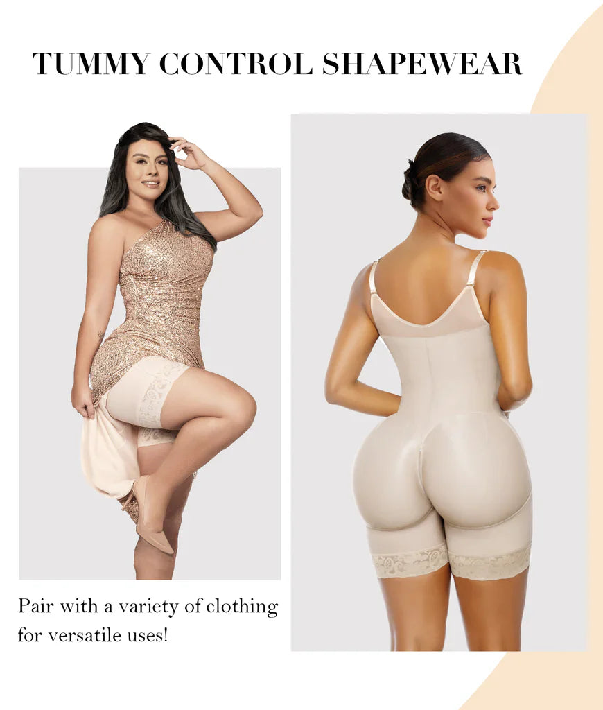 🔥LAST DAY SALE 40% OFF-🔥Shapewear for Women Tummy Control Butt Lifter Body Shaper with Zipper Crotch